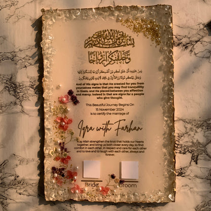 Resin Nikkah Nama