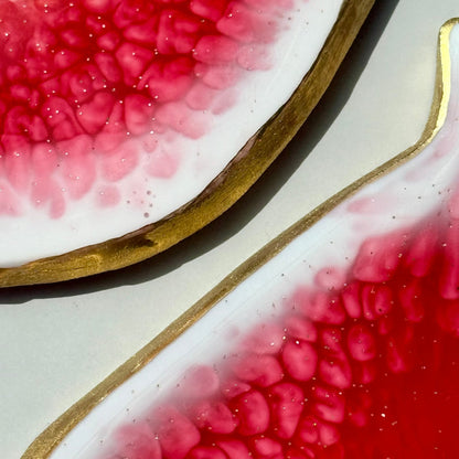 Ruby Fig Slice Coaster