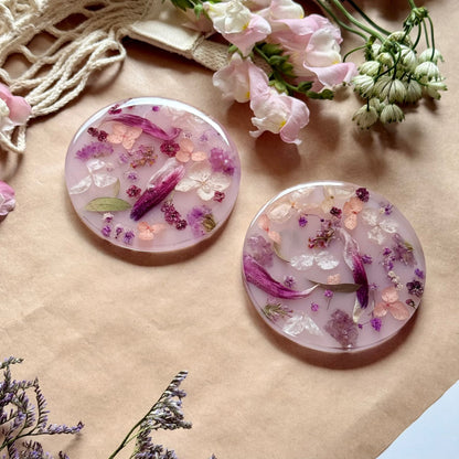 Blush Petal Garden Coaster Set
