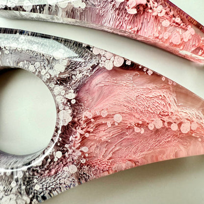 Pink & Black Resin Page Holder Set – Petri Ink Design