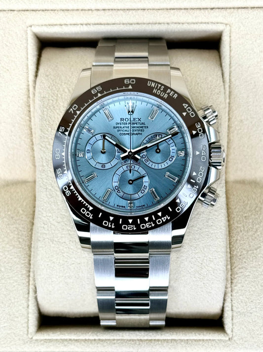 Rolex Daytona Ice Blue Dial Luxury Premium Chronograph Watch