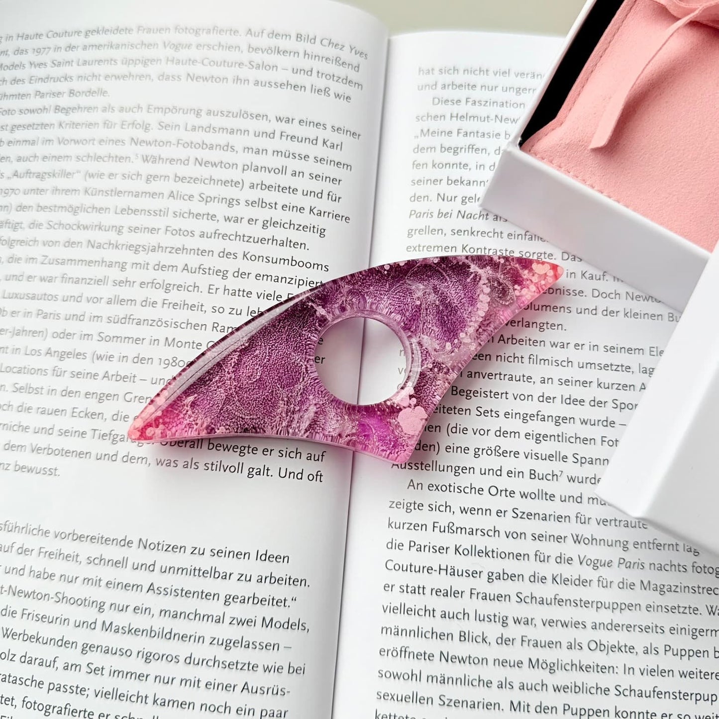 Orchid Swirl Page Holder