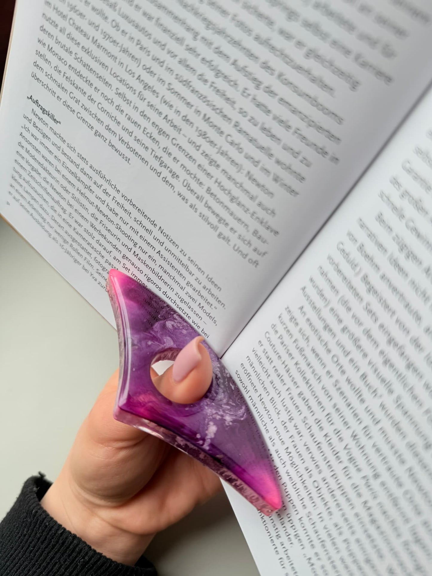 Orchid Swirl Page Holder