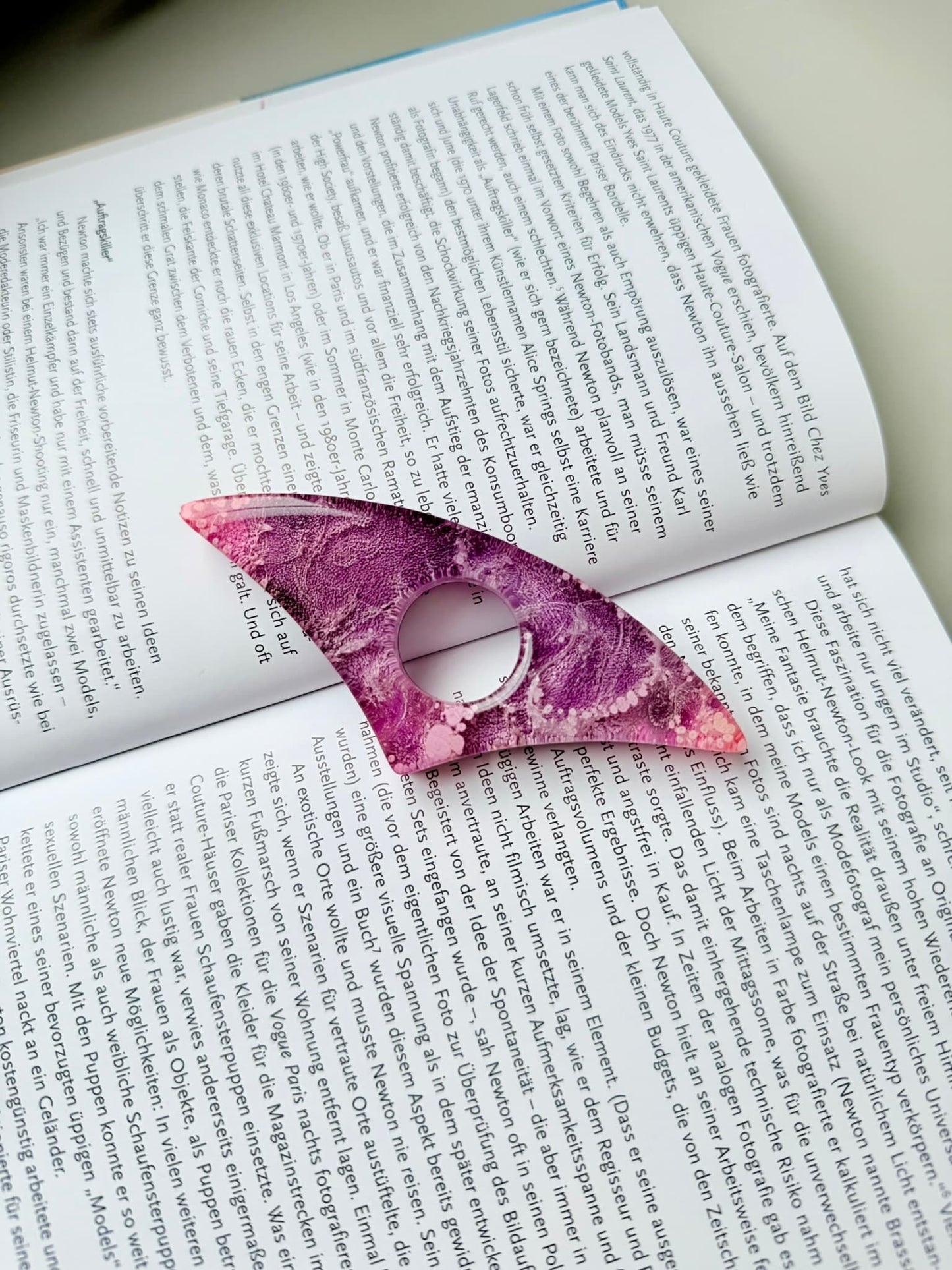 Orchid Swirl Page Holder
