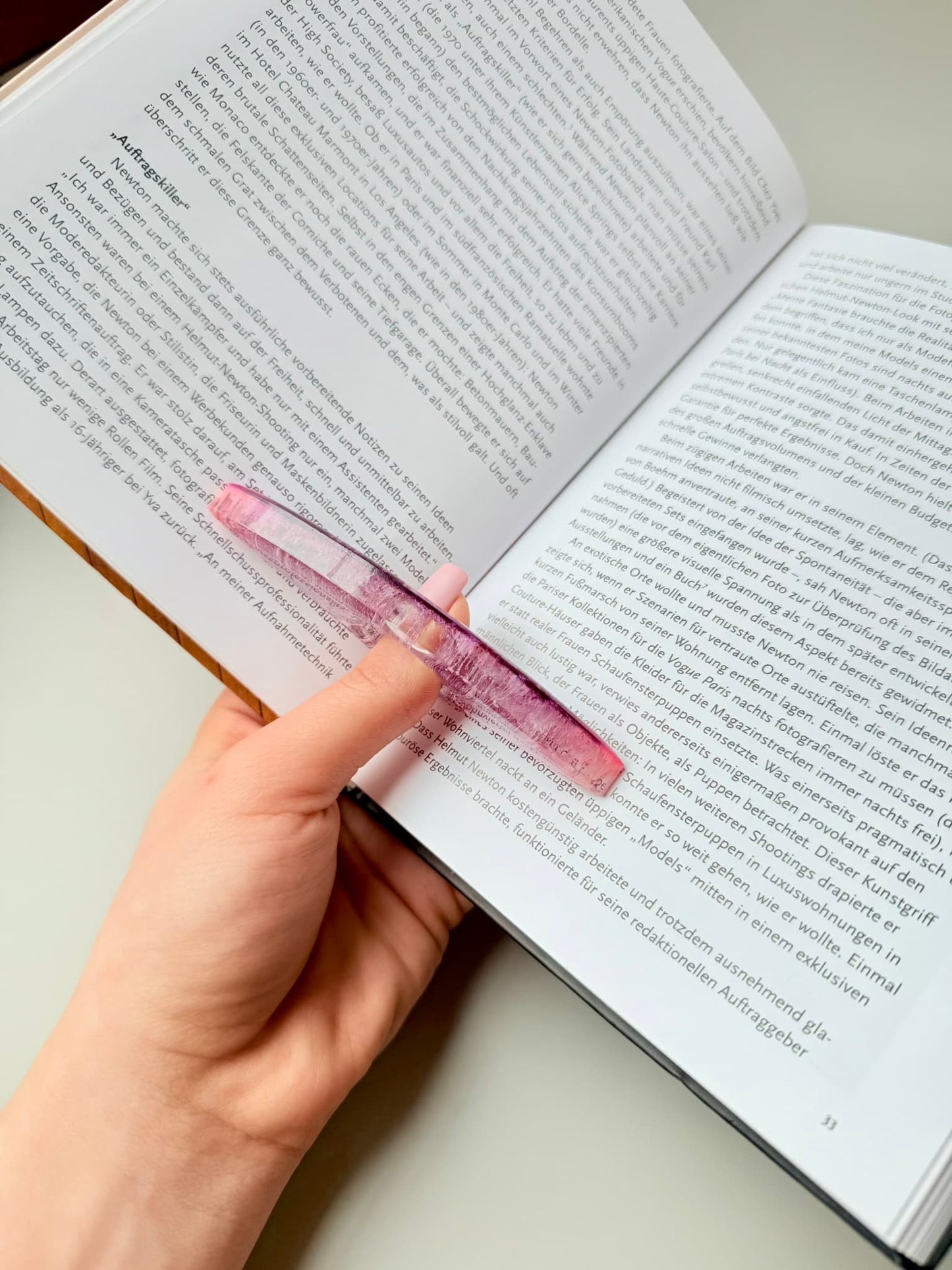 Orchid Swirl Page Holder