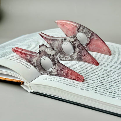 Pink & Black Resin Page Holder Set – Petri Ink Design